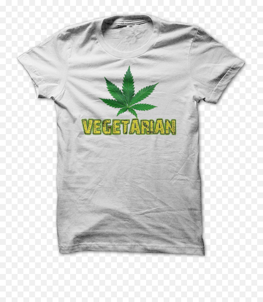 Vegetarian Weed Leaf Tee - Guitar T Shirt Design Png,Weed Leaf Transparent