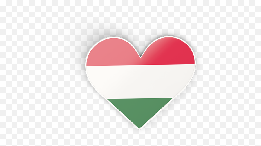 Heart Sticker Illustration Of Flag Hungary - Heart Png,3d Heart Png