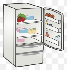 User Taking Picture Of Refrigerator - Fridge Clipart Png
