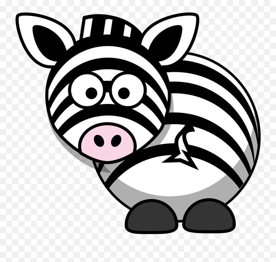 Download Zebra Cartoon Png - Cartoon Zebra Clipart,Zebra Transparent Background