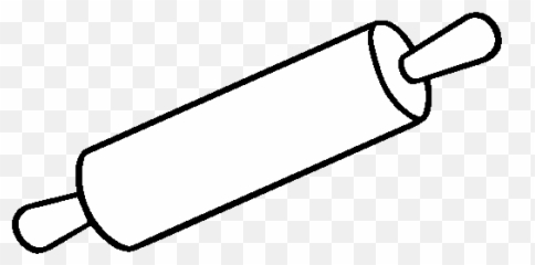 Download A Rolling Pin Coloring Page - White Rolling Pin Png,Rolling Pin Png