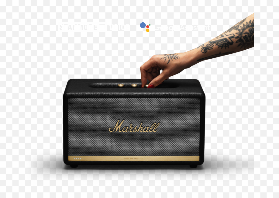 Stanmore Ii Voice Speaker With The Google Assistant Marshall - Marshall Stanmore 2 Voice Google Png,Google Assistant Logo Png