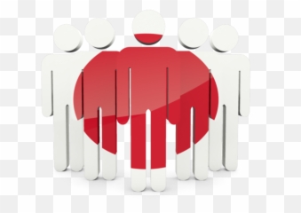 People Icon Illustration Of Flag Japan - Illustration Png,Japanese Flag Png