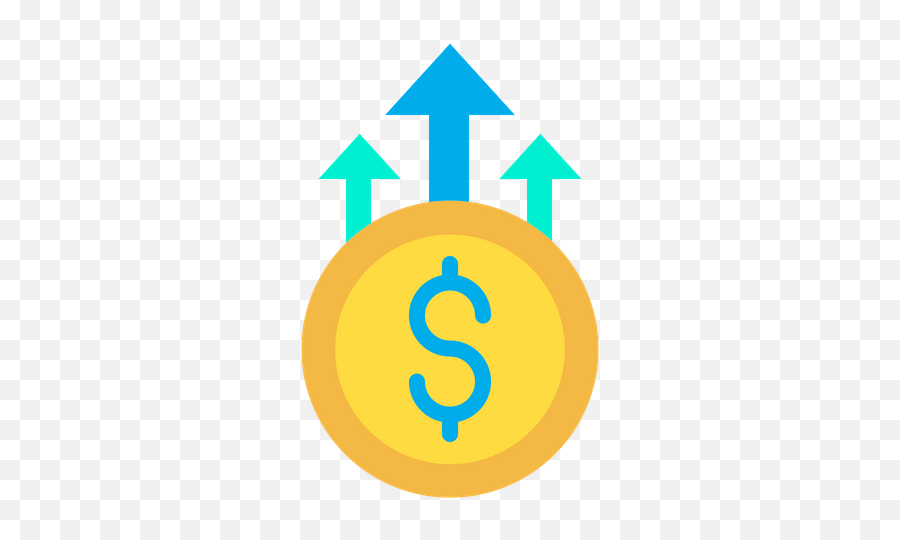 Dollar Growth Icon Of Flat Style - Dollar Growth Icon Png,Growth Png