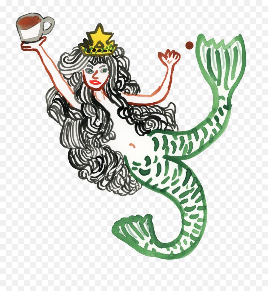 Starbucks Png - Siren Starbucks Png Cartoon 1135466 Cartoon,Starbucks Png