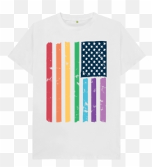 Rainbow Flag Of The Us - Active Shirt png