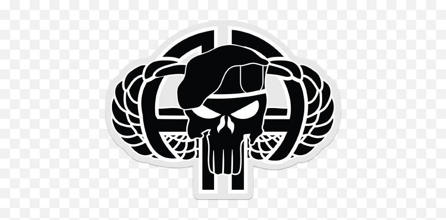 82nd Airborne Punisher Black - 82nd Airborne Skull Png,Punisher Skull Png