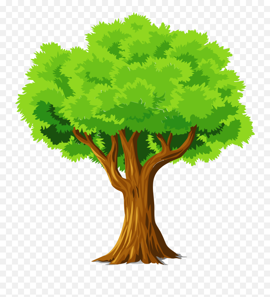 Colorful Natural Tree Vector Clipart - Tree Clipart Full Tree Clipart Png,Tree Vector Png