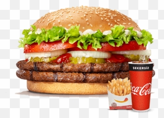 Burger King Double Whopper Menü Fiyat - Coca Cola Png,Whopper Png