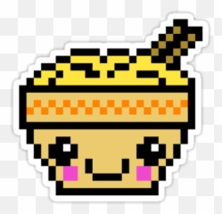 8 Bit Ramen By Derpfudge - Kawaii Pixel Art png