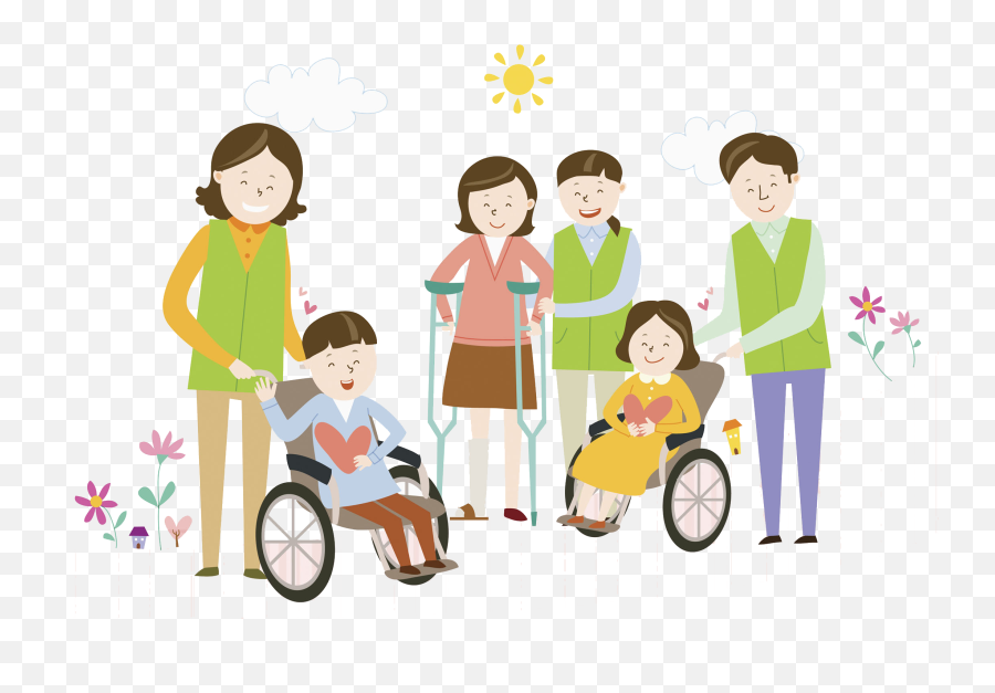 Injury Clipart Disability Person - People With Disability Person With Disability Clipart Png,Handicap Png