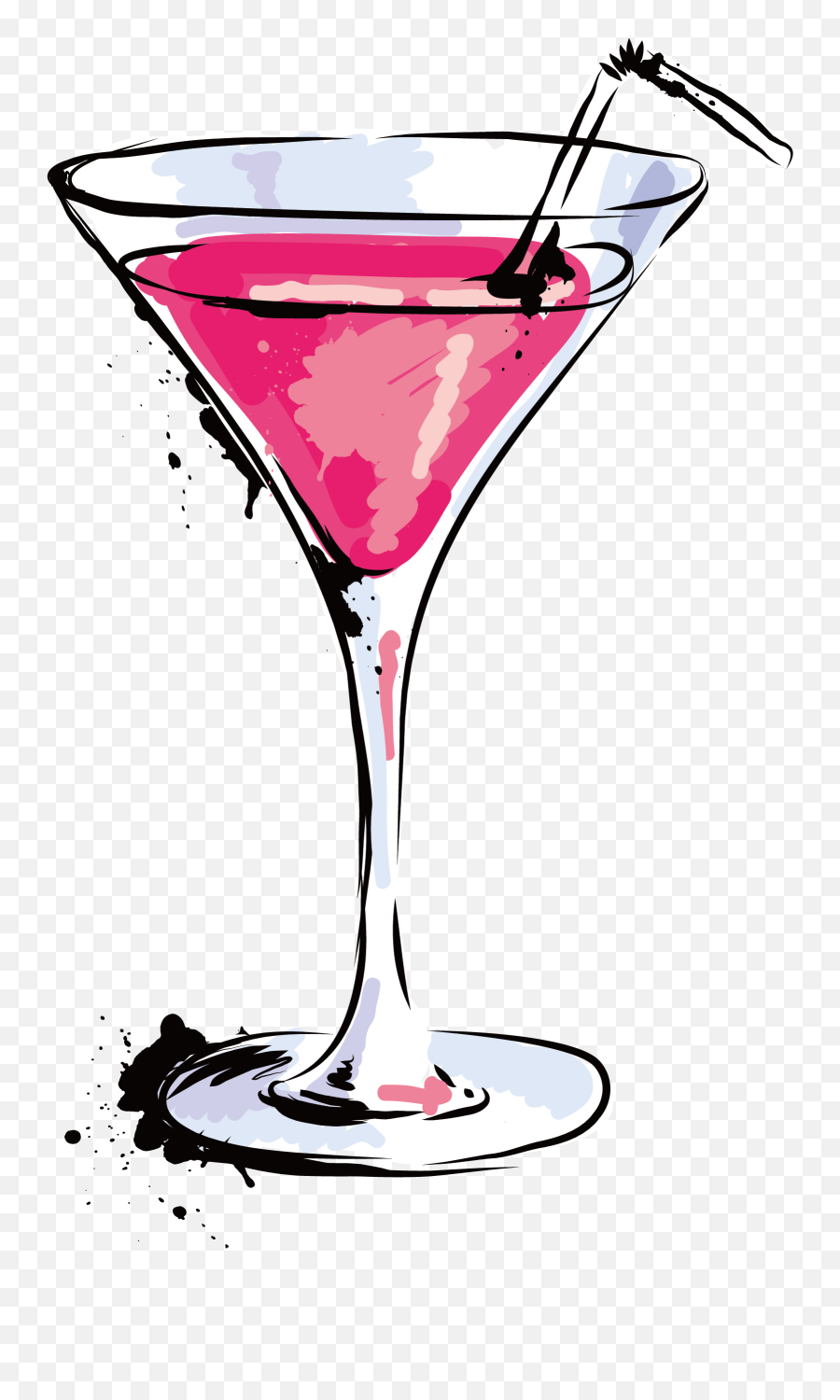 Soft Drink Png - Free Png Summer Drinks Cartoon Martini Cartoon Cocktail Glass Png,Martini Glass Png