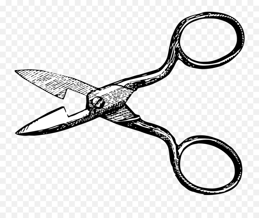 Download Scissors Free Pictures - Drawing Button Hole Scissors Png,Scissors Clipart Png