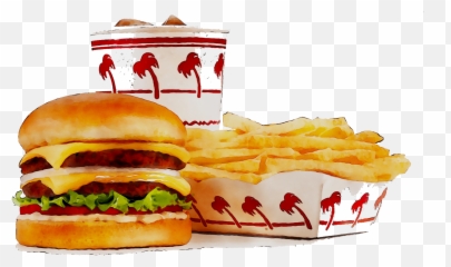 Hamburger California In - N Out Burger Transparent Png,Burger And Fries Png