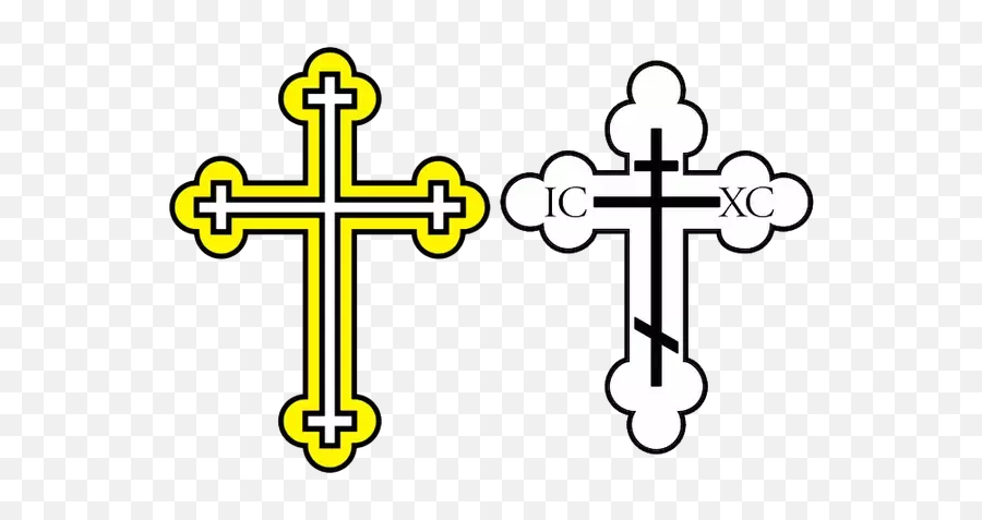 Do Orthodox Christians Wear The Same Cross As Catholic - Orthodox Vs Catholic Cross Png,Christian Cross Transparent