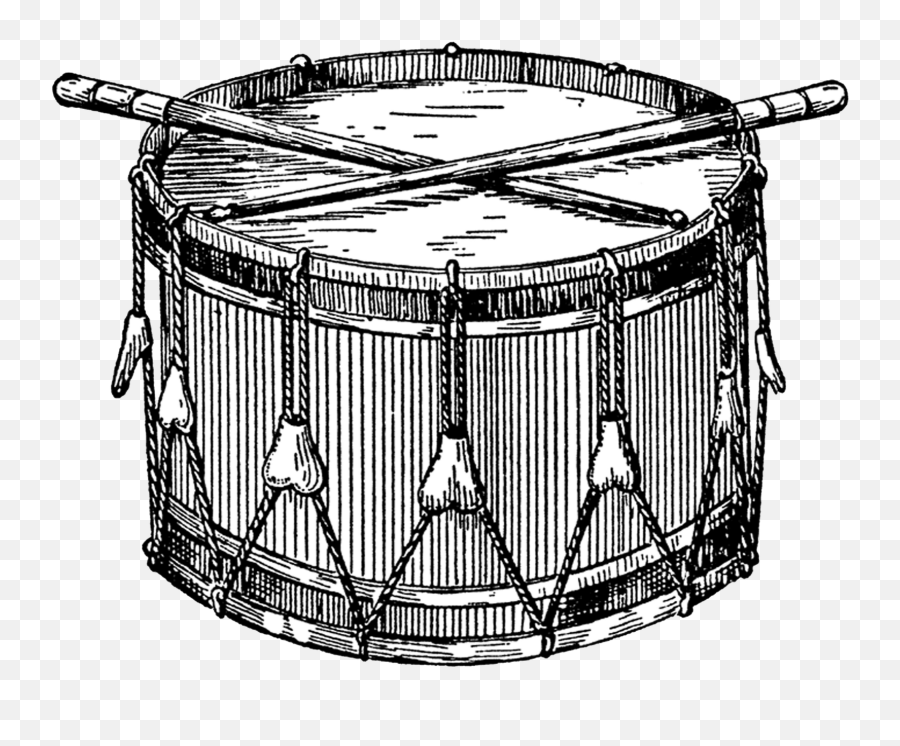 Vintage Drum Transparent Png - Stickpng Vintage Snare Drum Illustration,Drum Stick Png