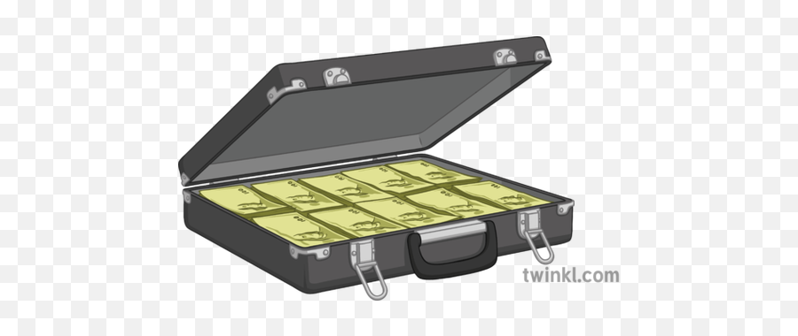 Briefcase Full Of Money General Suitcase Case Rich Robbery - Portable Png,Suitcase Png