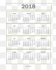 Calendar 2018 Transparent Png Image Arts - 2021 Printable Yearly Free