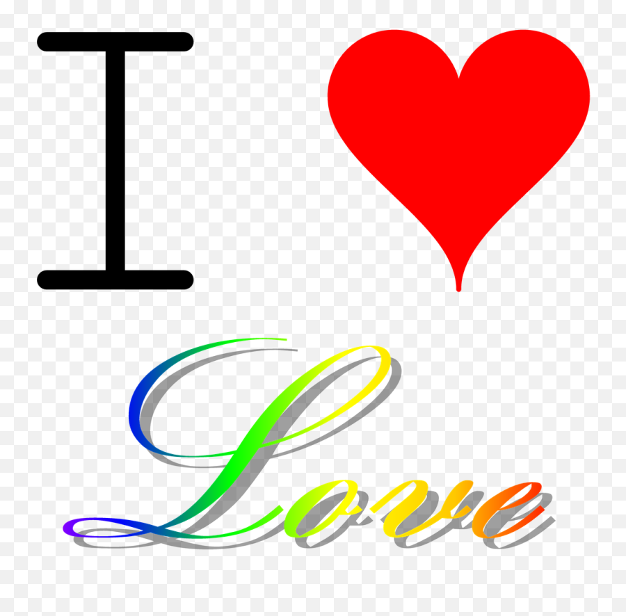I Love Am In Rainbow Png Picpng - Transparent Love Png Rainbow,Rainbow Transparent Png