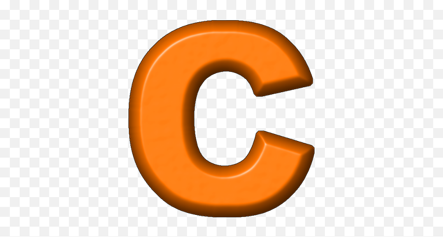 Orange Refrigerator Magnet C - Png Green Letter C,C# Logo Png