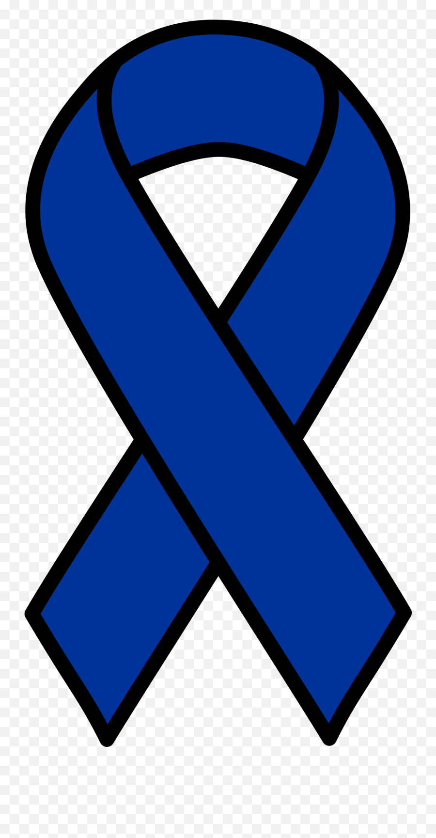 Download Hd 28 Collection Of Blue Ribbon Clipart Black And - Blue Colon Cancer Ribbon Png,Blue Ribbon Transparent