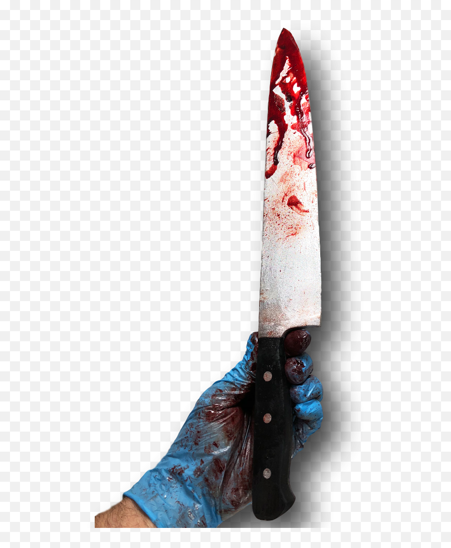 Fake Bloody Myers Kitchen Knife Weapon Halloween Costume Pu - Transparent Bloody Knife Png,Bloody Knife Png