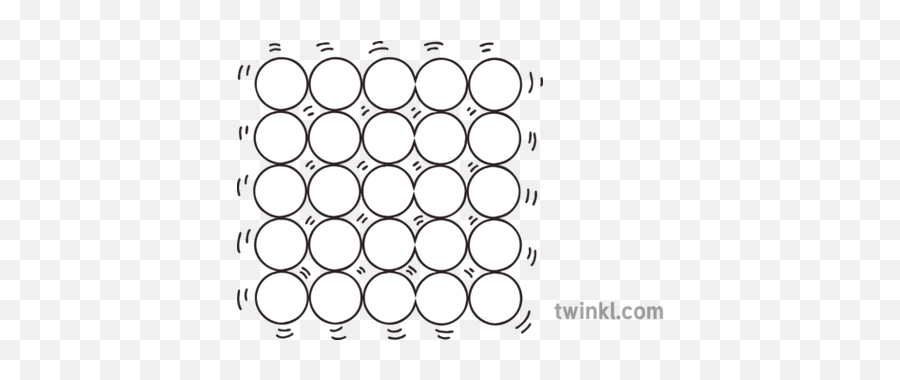 Particles Arranged In A Solid Illustration - Twinkl Bad Behaviour Black And White Png,Particles Transparent
