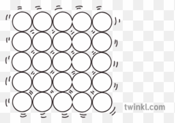 Particles Arranged In Solid Illustration - Twinkl Bad Behaviour Black And White png