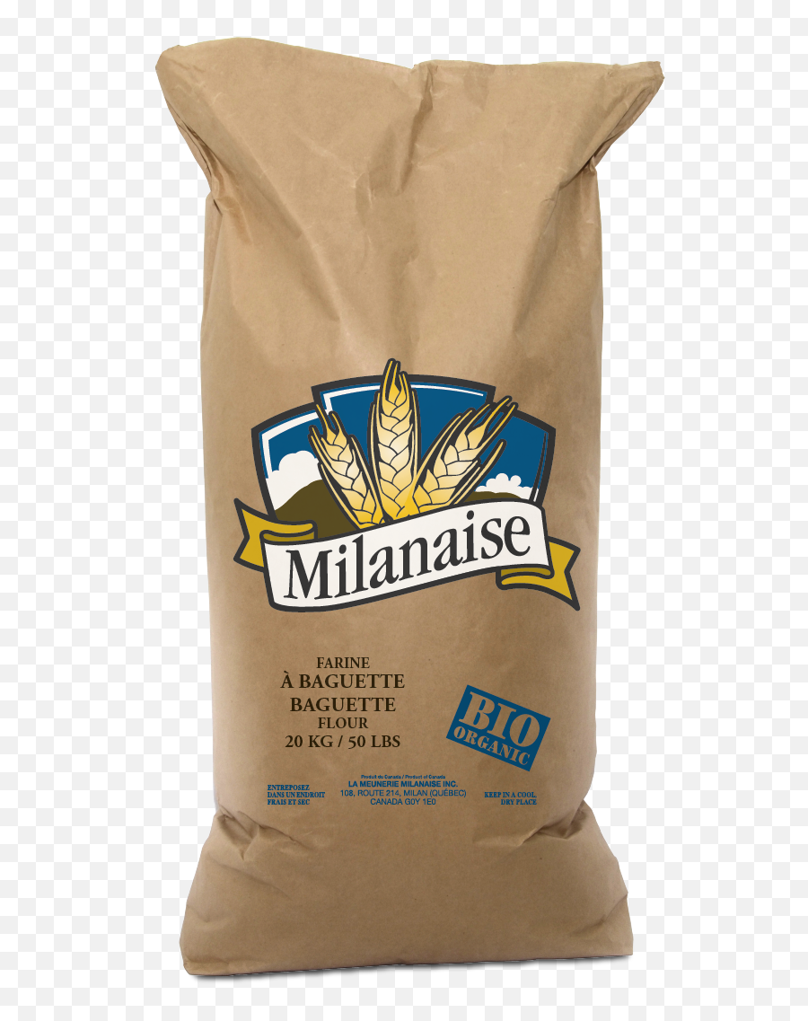 Organic Baguette Flour La Milanaise - Farine De Grains Entiers Bio Png,Baguette Transparent