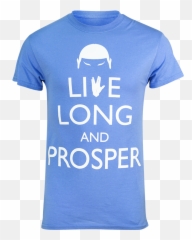 Star Trek Running Shirt Spock Live Long - Short Sleeve Png,Spock Png