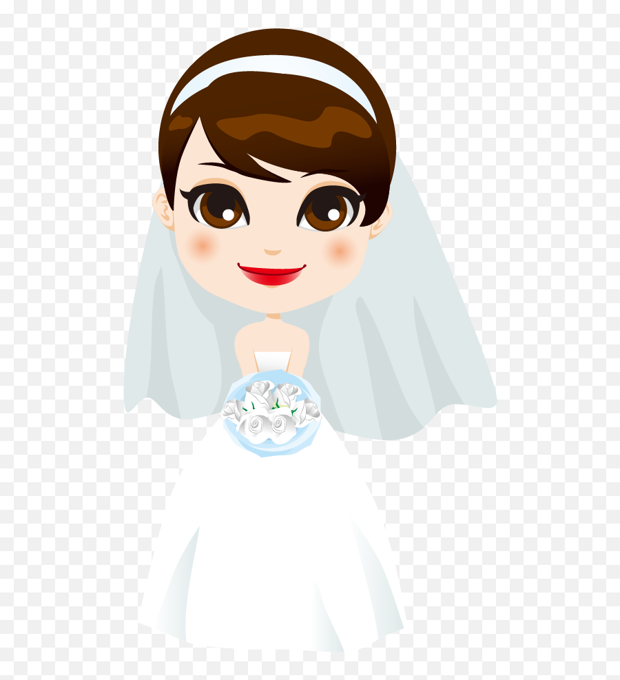 Wedding Boy And Girl Logo Png Clipart - Imagens De Casamento Em Desenho Animado,Wedding Veil Png