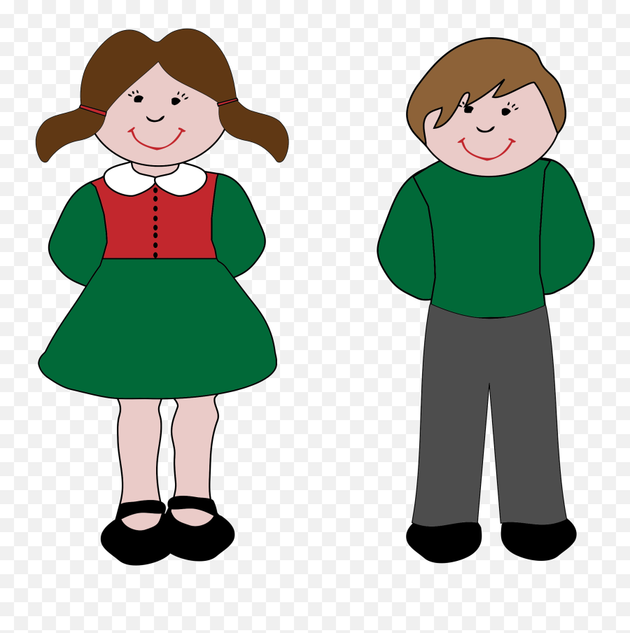 Little Boy And Girl Clipart - Boy And Girl Png,Little Boy Png