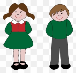 Little Boy And Girl Clipart - Boy And Girl Png,Little Boy Png