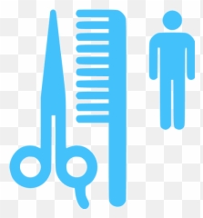 Free Caribbean Blue Barber Shop Icons - Hair Salon Clip Art png