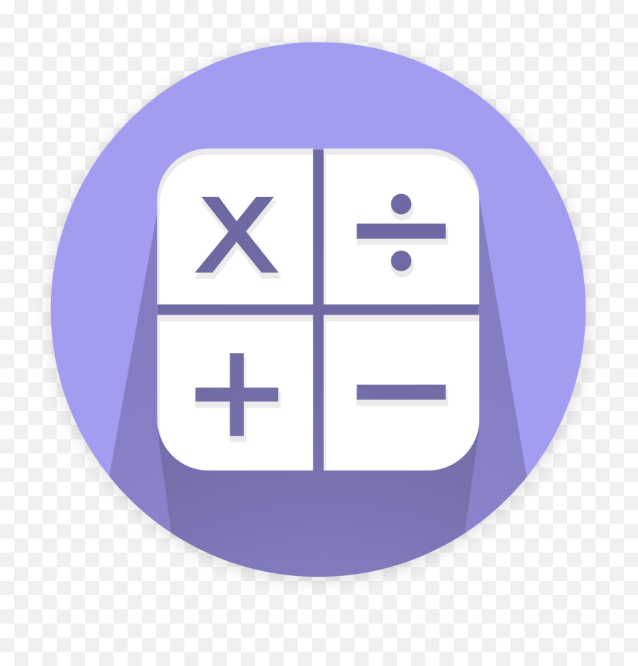 Purple Icon With Maths Symbols Free Image - Basic Math Operations Png,Math Icon