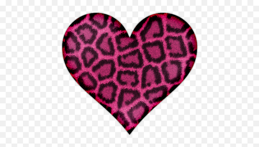 Pink Heart With Leopard Print Icon Png - Pink Leopard Heart,Leopard Icon