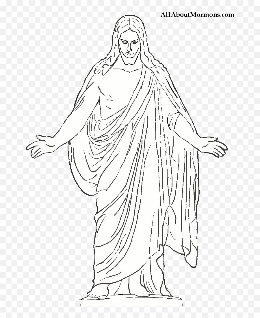Marble Christus Statue Lds - Christus Statue Silhouette Png,Christus Victor Icon