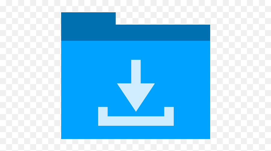 Downloads Icon Phlat Blue Folders Iconset Shaunkleyn - Downloads Icon Png,Downloads Icon Png