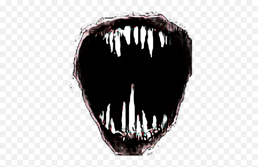 Picsart Sticker Evil Mouth Scary Scarymouth Horror Vamp - Scary Mouth Png,Vampire Teeth Png