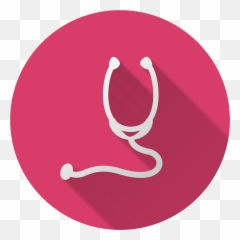Stethoscope Icon Png - Courses Call Icon Logo Vector Nursing Pink