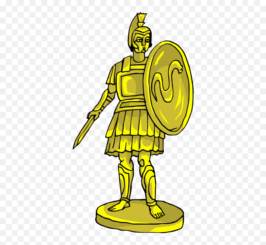 Download Hd Statue Computer Icons Ancient Greek Sculpture - Golden Statue Clipart Png,Sculpture Icon