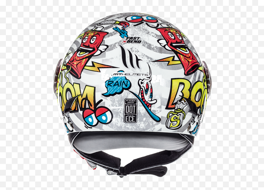 Urban Kid Street Art Gloss Pearl Whitefluor Yellowred - Mt Helmets Graffiti Png,Icon Airframe Street Angel Helmet