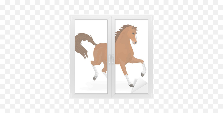 Horse Running Window U0026 Glass Sticker U2022 Pixers - We Live To Change Horse Texture Seamless Png,Horse Running Png