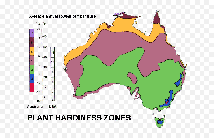Plant Hardiness Zones For Australia - Vector Australia Map White Png,Zoning Map Icon