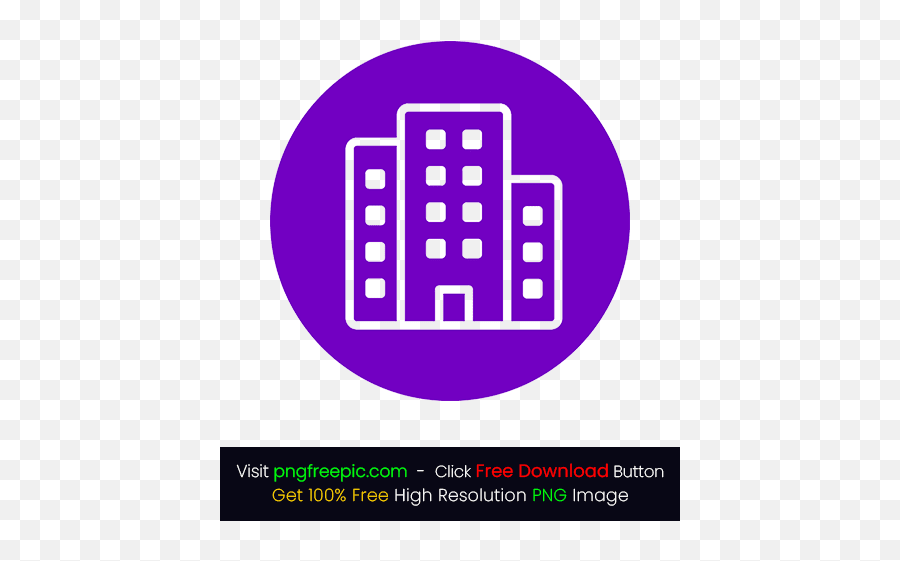 Colored Bg Building Icon Png - Apartment Shape Clipart Video Call Purple Icon,Facility Icon