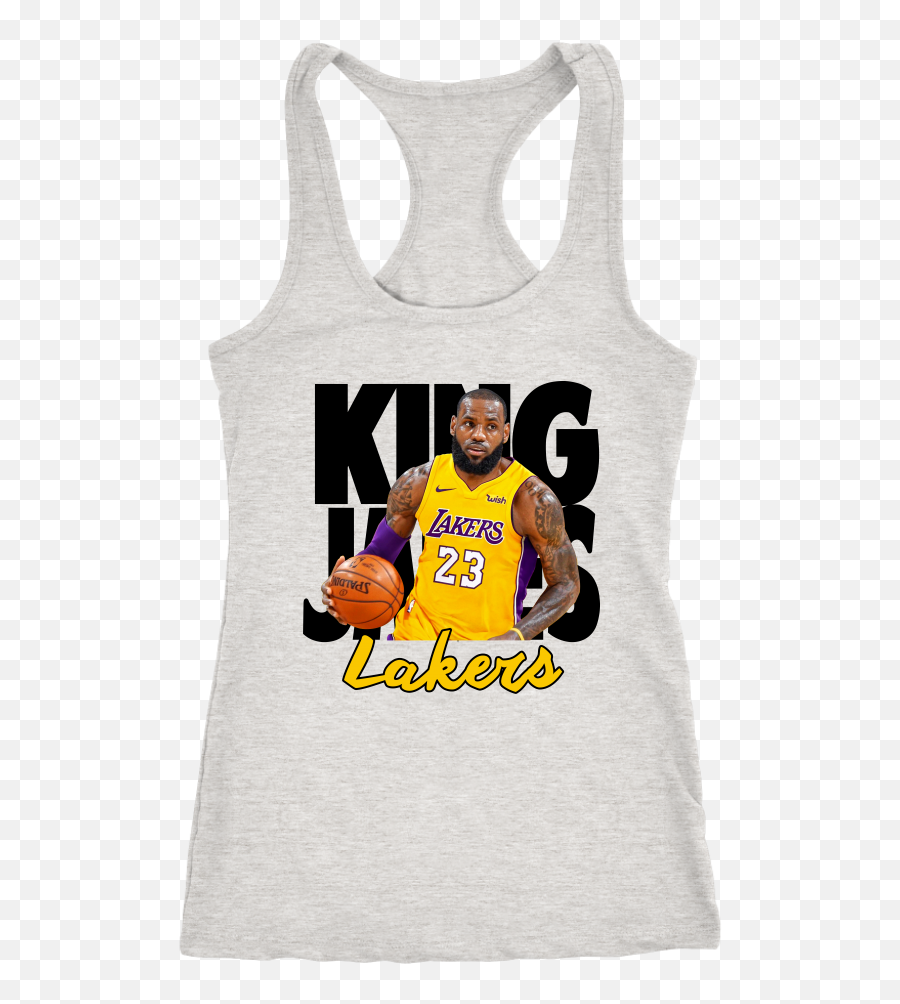 Lebron James Los Angeles Lakers Racerback King Sizes - Sleeveless Shirt Png,Lebron James Transparent