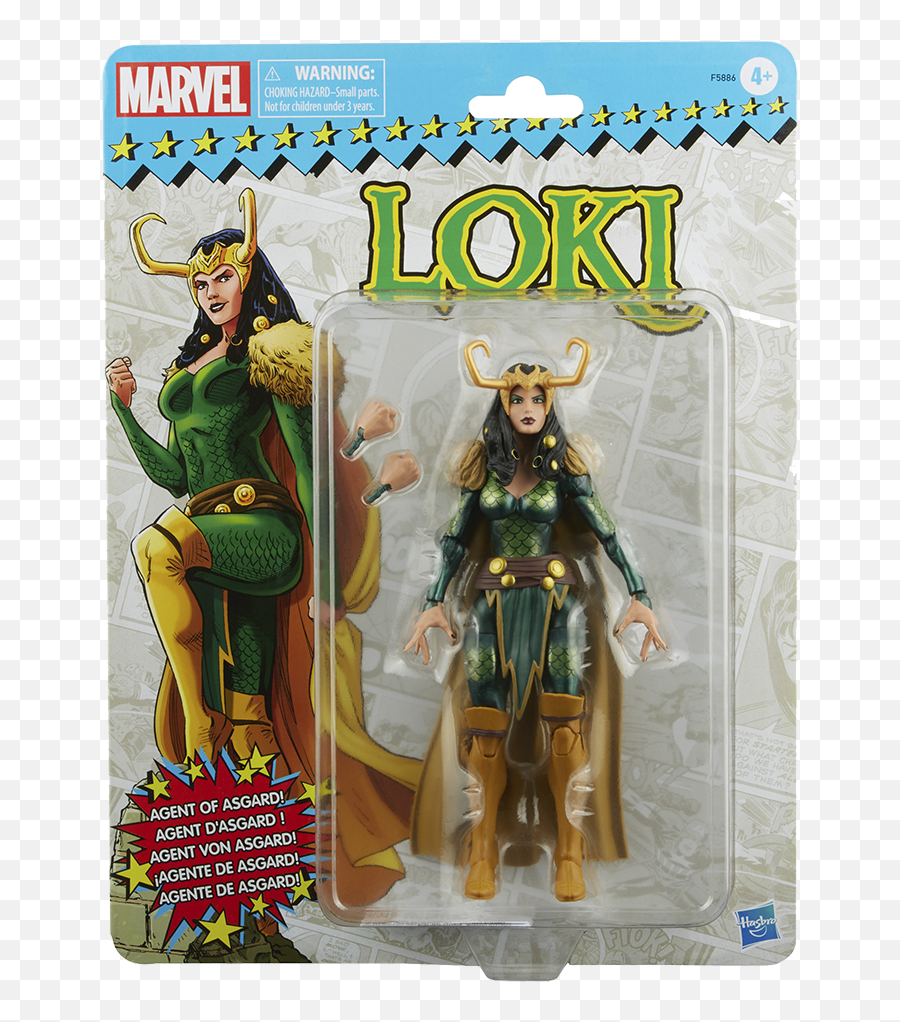 Marvel Legends Action Figure Retro Loki - Marvel Legends Loki Agent Of Asgard Png,Lady Loki Icon