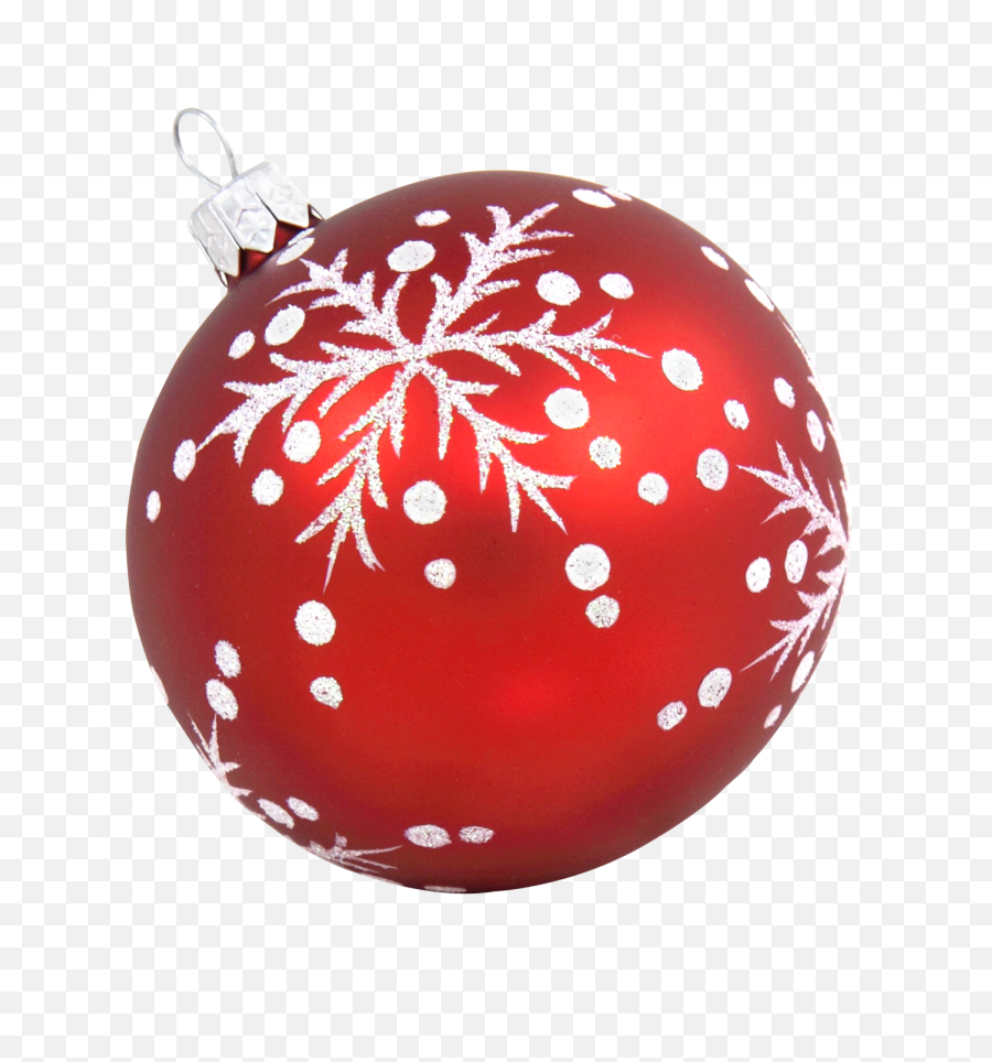 Red Christmas Bauble With Snow Png Image - Purepng Free Christmas Tree Decoration Png,Transparent Snow