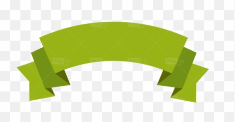Green Ribbon Banner Png - Transparent Text Box