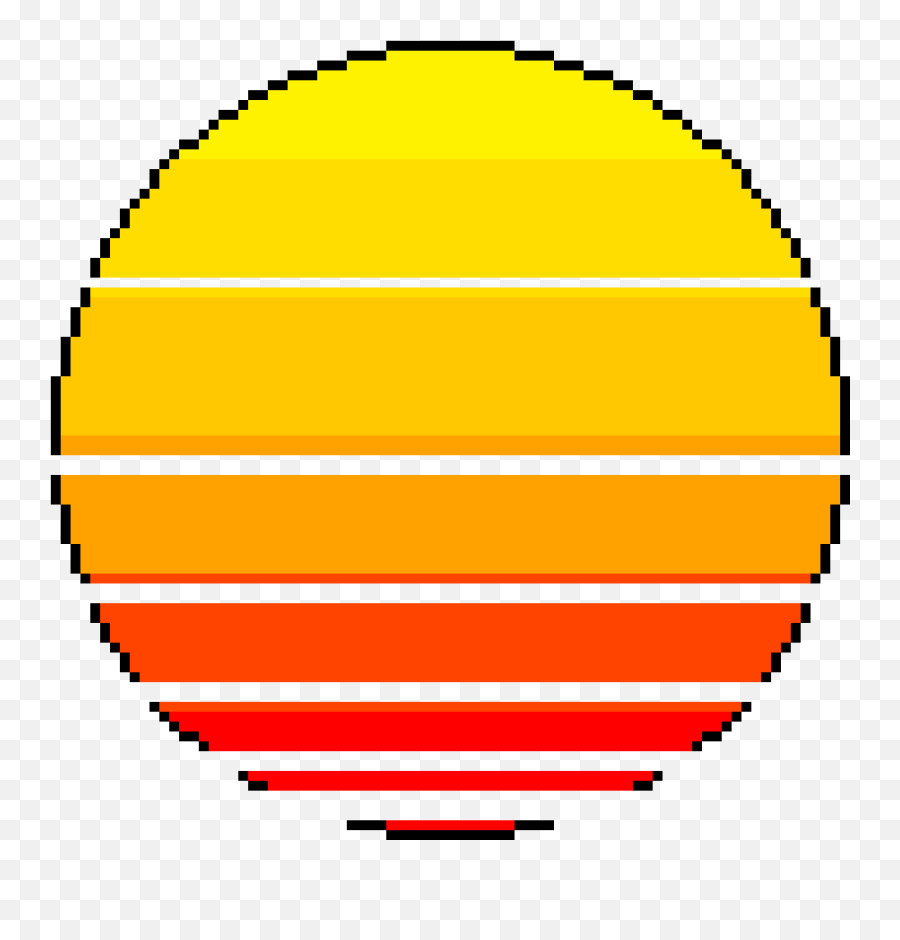Retro Sun - Sun Pixel Art Transparent Png,Pixel Png